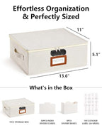 HULISEN Locking Photo Storage Box for 2,000+ 4x6 Prints