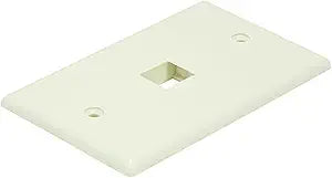Monoprice 106726 Ivory Keystone Wall Plate Single — main product image