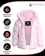 Spyder Baby Girls' Winter Puffer Jacket Hooded Coat