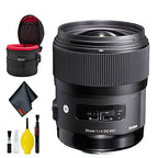 Sigma 340306 35mm f/1.4 Art Lens Nikon F Bundle