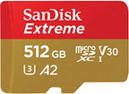 SanDisk 512GB_TF_Extreme_x2_R4 Extreme GoPro Hero 10 MicroSD Card