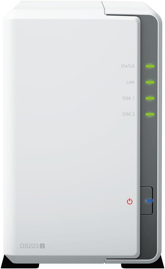 Synology DS223j 12TB 2-Bay NAS with IronWolf Drives — main product image