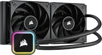 Corsair H115i ELITE RGB Liquid CPU Cooler, 280mm Radiator, Renewed