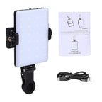 Tangxi Portable Selfie Light with Dual Phone Clamp
