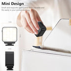LICAEVEY Magnetized LED Fill Light for Action Cameras
