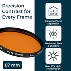 Hoya 151 67mm HMC YA3 Orange Filter