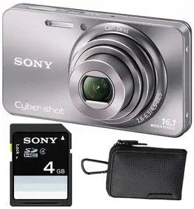 Sony DSC-W690S Cyber-Shot 16.1 MP Camera Bundle