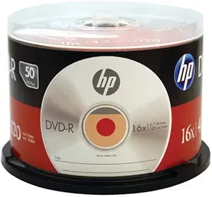 HP 4.7GB DVD-R 16X Recordable Disc Spindle