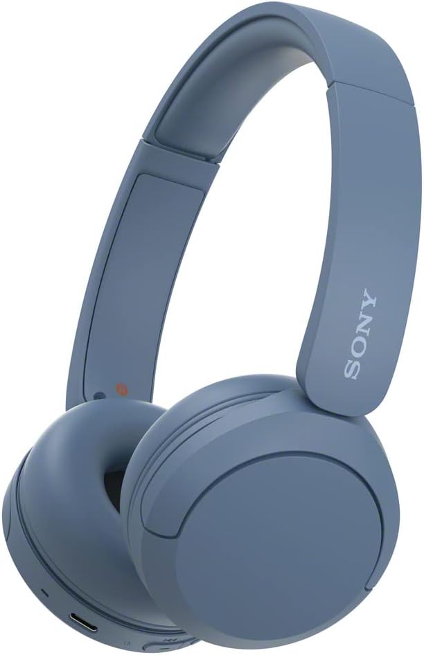 Sony WHCH520/L Blue Wireless On-Ear Bluetooth Headphones — main product image