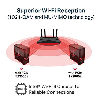 TP-Link Archer TX3000E Wi-Fi 6 and Bluetooth 5.0 PCIe Adapter