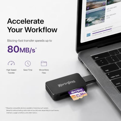 Kortrifess 32GB microSDXC UHS-I U3 V30 Memory Card