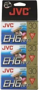 JVC TC-30EHGDU/3 High Grade VHS-C Videocassette 3-Pack — main product image