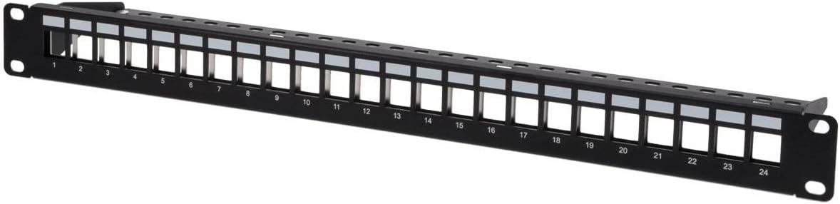 Monoprice 143544 24-Port Shielded Keystone Patch Panel
