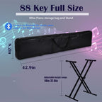 Veitob 88-Key Semi-Weighted Digital Piano Beginner Kit