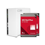 QNAP TS-233-24W-US 2-Bay NAS 4TB WD Red Bundle