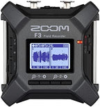 Zoom F3 - 2-Channel Field Recorder - 32-Bit Float - Renewed