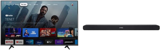TCL 55S446 4K Google TV Bundle - 55 Inch, Dolby Atmos Sound Bar
