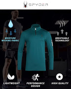 Spyder Quarter Zip Long Sleeve Active Shirt