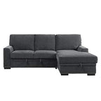Lexicon Winona Charcoal Sectional Sofa with Right Chaise