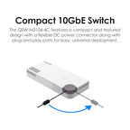 QNAP QSW-M2106-4C-US 10-Port 10GbE/2.5GbE Web Managed Switch
