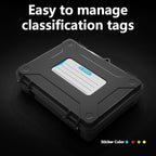 ZWWAAZHF Water and Shockproof 3.5-inch Hard Drive Carrying Case