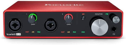 Focusrite Scarlett 4i4 3rd Gen USB Recording Interface Bundle