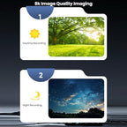 LICAEVEY 8K Video Camcorder with Touch Screen and LED Light