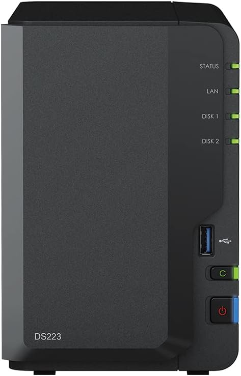 Synology DS223 8TB NAS Bundle with IronWolf HDDs