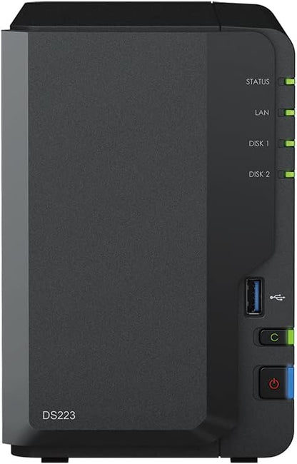 Synology DS223 8TB NAS Bundle with IronWolf HDDs