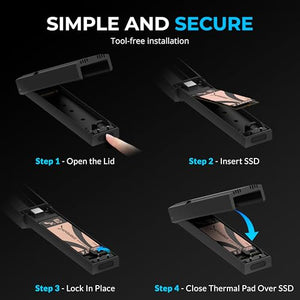 SABRENT Tool-Free USB-C NVMe SSD Enclosure