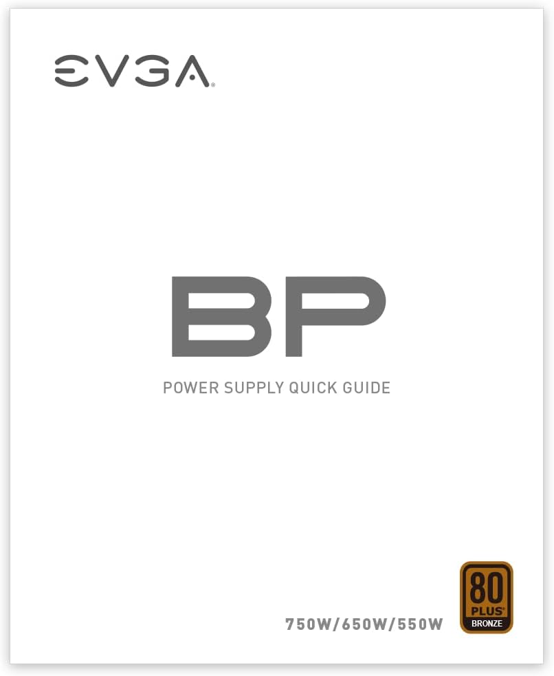 EVGA 100-BP-0650-K1 650W BP 80+ Bronze Power Supply