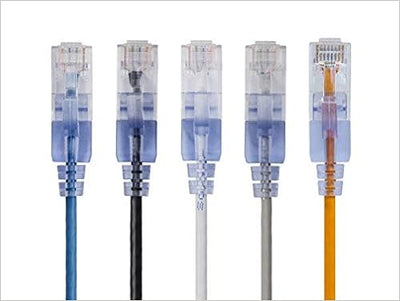 Monoprice SlimRun Cat6A Ethernet Cable 5ft 5-Pack
