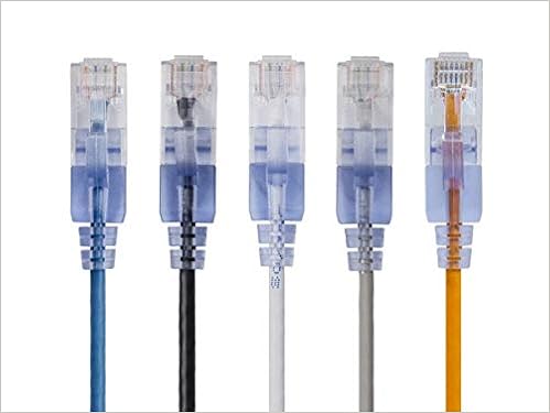 Monoprice SlimRun Cat6A Ethernet Cable 5ft 5-Pack — main product image