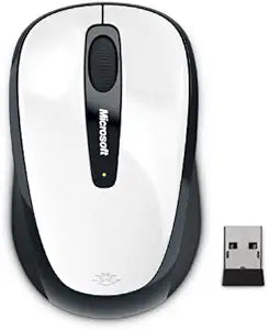 Microsoft GMF-00041 Wireless Mobile Mouse - White — main product image
