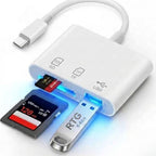 RediTekGo 3-in-1 USB-C SD and Micro SD Card Reader with USB 3.0 Port