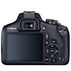 Canon EOS 2000D Rebel T7 DSLR 18-55mm 20pc Bundle (Renewed)
