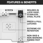 Pelican 50 Quart Elite Cooler High-Performance Ice Retention