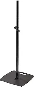 K&M 26734 Speaker Stand Flat Base Black — main product image
