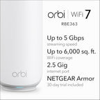NETGEAR Orbi 360 WiFi 7 Dual-Band Mesh System (RBE363)