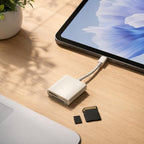 Luooi 3-in-1 Lightning Card Reader for iPhone and iPad