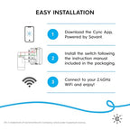GE CSWTDIMOCW1/ST1P CYNC Smart Dimmer Switch with Motion Sensor
