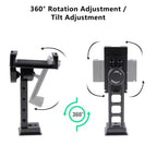 Fabater Phone Tripod Mount with 360 Ball Head and Dual Cold Shoe