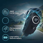 ASHATA Helmet Camera with Bluetooth 5.3 and Dual Noise Reduction