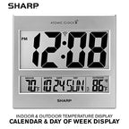 Sharp Atomic Clock Jumbo Display Indoor/Outdoor
