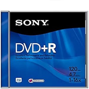 Sony FBA_DPR47SS DVD+R 4.7GB 16x Slim Jewel Case