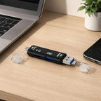 VVIA 5-in-1 SD and microSD Card Reader with OTG Adapter