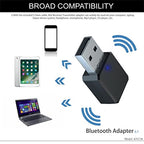 QLECMSGSW Bluetooth 5.1 Wireless Audio Adapter Dongle