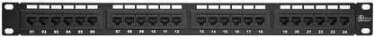 Monoprice N252-024 Cat6 Patch Panel 24-Port