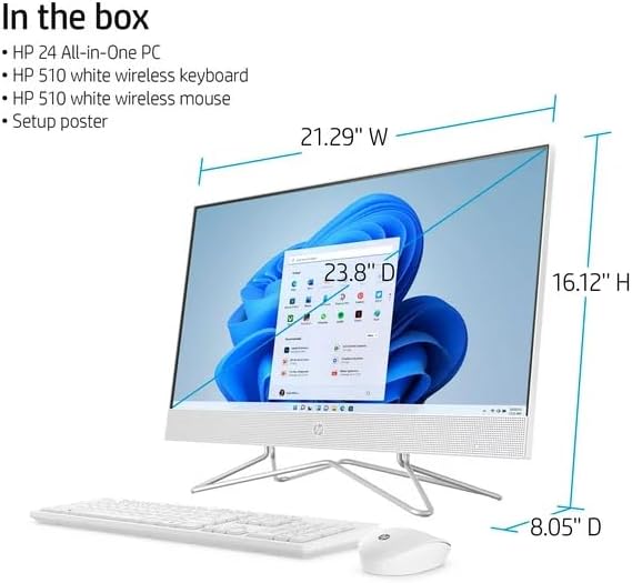 HP Intel Core i3 24 All-in-One PC, 256GB SSD