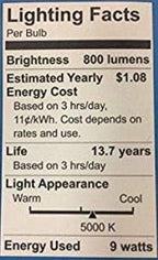 GE 980180629 60W Equivalent LED Bulb 8-Pack